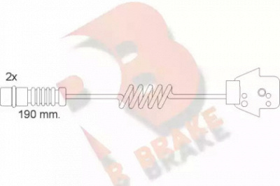 R BRAKE 610057rb -  Сигнализатор, износ тормозных колодок